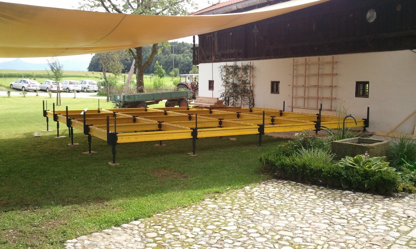 Gartenfest-Aufbau