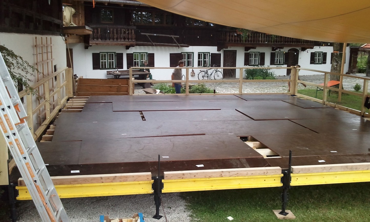 Gartenfest-Aufbau